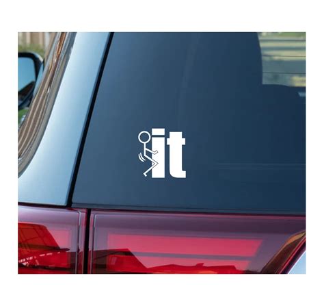 Amazon FUCK IT Vinyl Decal Car Window Mirror Bumper Laptop Bumpler Sticker Automotive