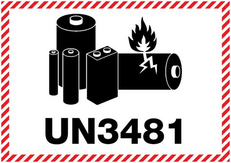 UN Lithium Battery 3481 2023 Shipping Labels Seton