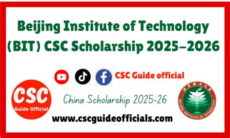 Bit Chinese Government Scholarship 2025 CSC Guide Official