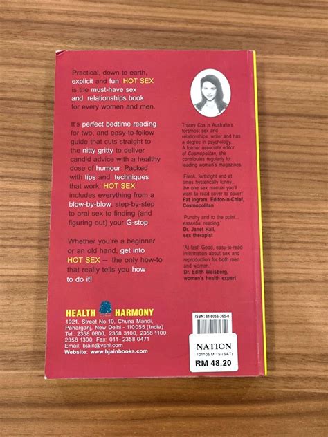 Hot Sex How To Do It Education Book By Tracey Cox Hobbies Toys