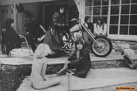 The Rolling Stones With Their Nude Friend Angel At Stephen Stills House In Laurel Canyon