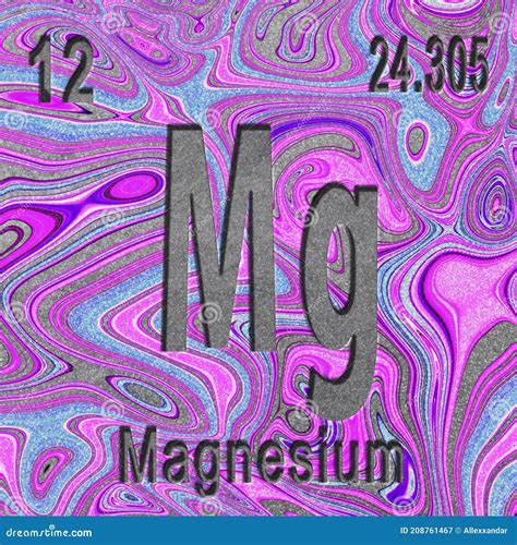 Numero Atomico Do Magnesio - Signo De Elemento Químico De Magnesio Con Número Atómico Y Peso Atómico ...