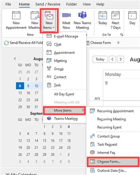 Outlook Calendar Meeting Template: Chris Menard Training