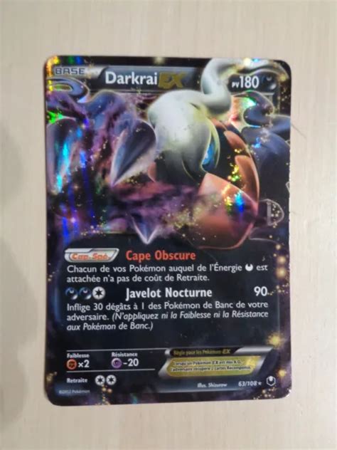 CARTE POKEMON NOIR Et Blanc Explorateurs Obscurs Darkrai Ex 63 108 EUR