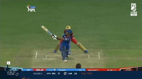 Ipl Srikar Bharat Final Ball Six Partnership With Glenn Maxwell