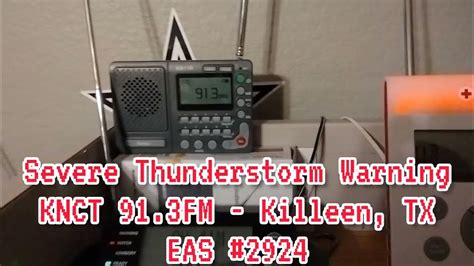 Severe Thunderstorm Warnings On Knct Fm Eas 2923 2924 Youtube