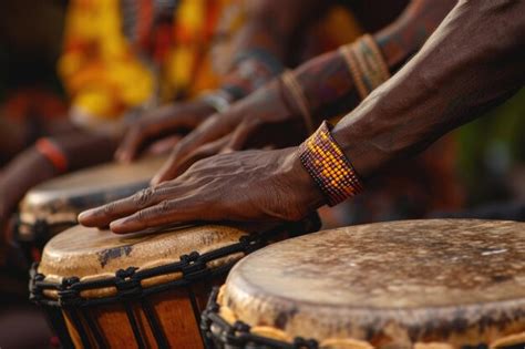 Premium Photo | Soulful Drumming African Djembe Rhythms in Play