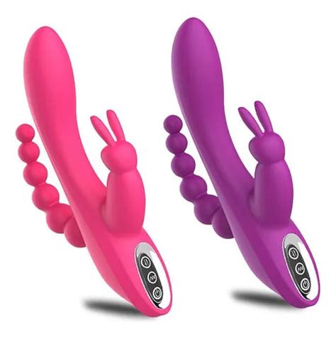 Vibrador 03 Em 01 Penetra Vagina E Anus E Estimula Clitóris Parcelamento sem juros