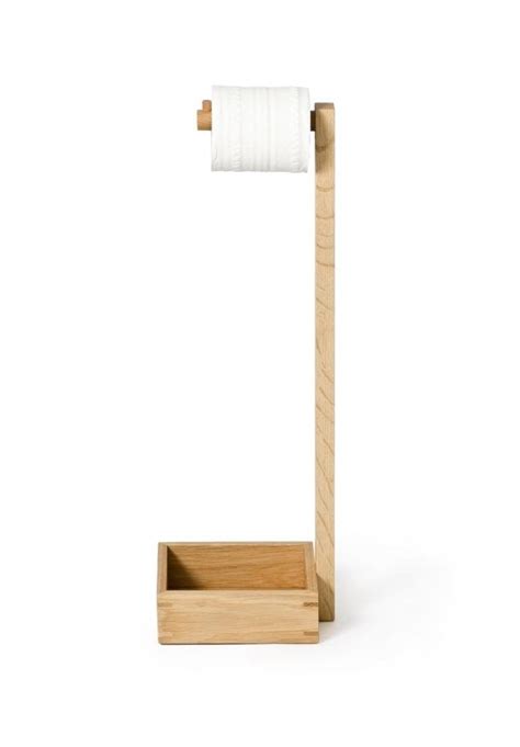 Bamboo Toilet Paper Holder Tissue Paper Storage Holder Free Standing