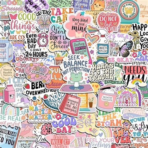 Therapy Journal Stickers For Depression