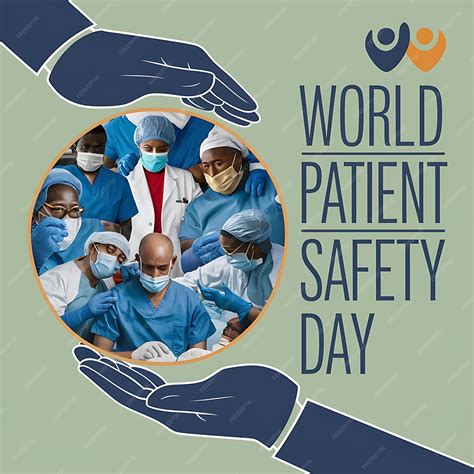 World Patient Safety Day Poster Background Vector Illustration