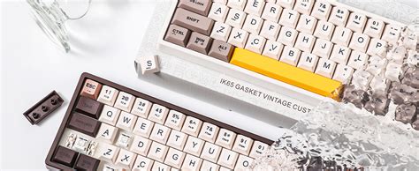 FEKER IK65 VIA Wireless 3 Mode Hot Swap Mechanical Keyboard RGB Matcha Switch Gasket PBT Keycaps