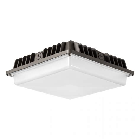 Led Low Profile Canopy Light 7000 Lumens 52 Watts 4500k 120 277 Volt 80