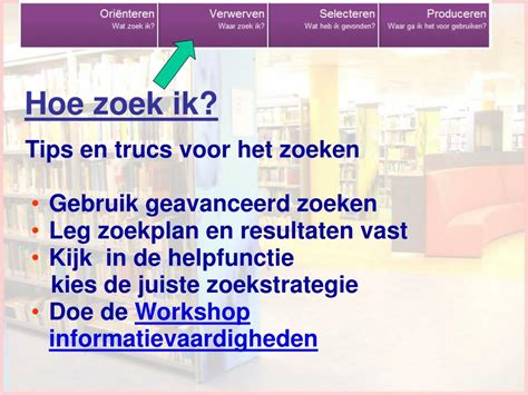 Ppt Workshop Informatievaardigheden Powerpoint Presentation Free