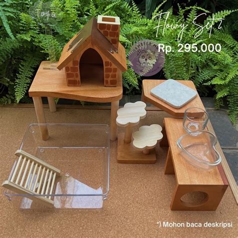 Jual Set Kandang Hamster Sk Paket Kandang Hamster Dekorasi Kandang