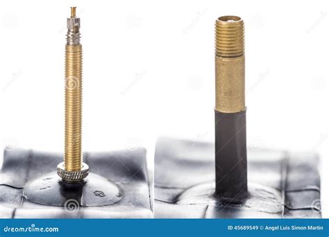 Bicycle Tubes With Schrader And Presta Valve Stock Image - Image of wheel, component: 45689549