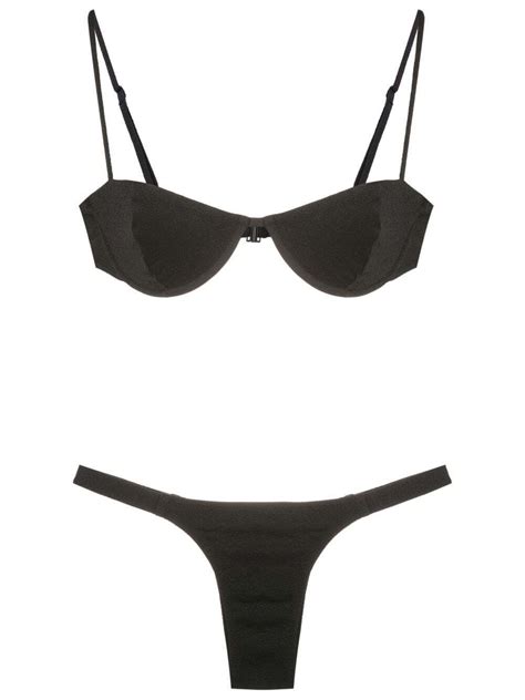 Buy OSKLEN Low Cut Bikini Set Black At 54 Off Editorialist