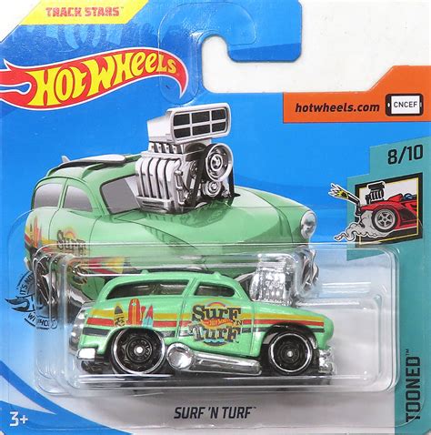 駿河屋 1 64 SURF N TURF ライトグリーンオレンジ Hot Wheels TOONED GHF24 ホットウィールhotwheels