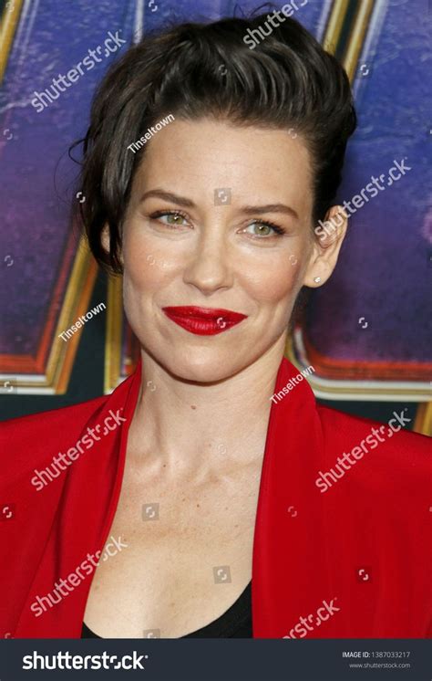 evangeline lilly world premiere avengers endgame stock photo