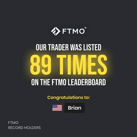 FTMO.com - Meet another FTMO record holder! Brian from the USA was