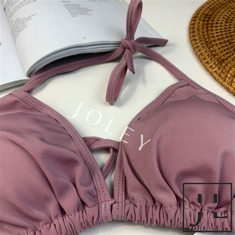 Jual Kai Solid Bikini Set Bikini Pantai Bikini Segitiga Bikini Sexy Baju Renang