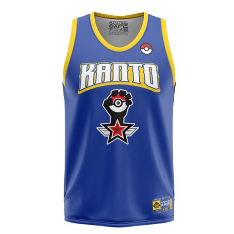 Kanto Trainer Pokemon Basketball Jersey Anime Ape