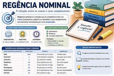 O Que E Regencia Nominal - Regência Nominal: conceito, regras, exemplos, preposições e exercícios