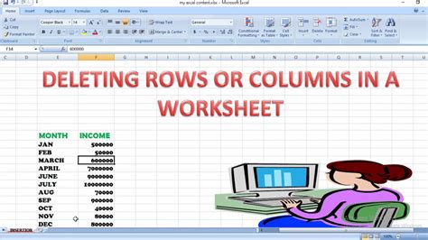 Ms Excelhow To Delete Multiple Rows Or Columns In A Worksheet Youtube