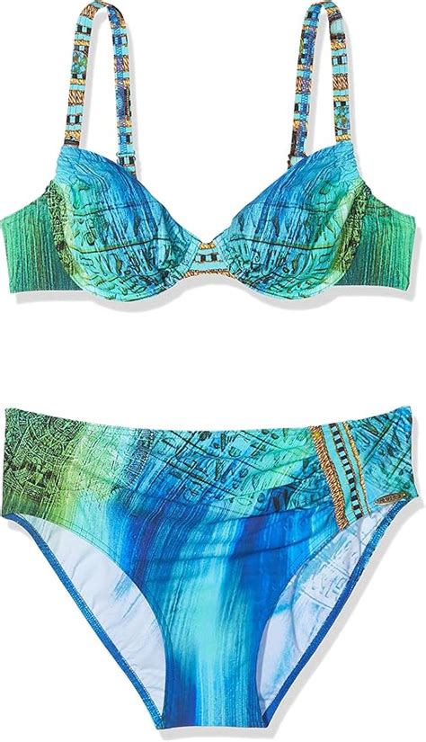 Sunflair Damen Mumbai Calling Bikini Set Blau Blau D Sunflair Amazon De Bekleidung