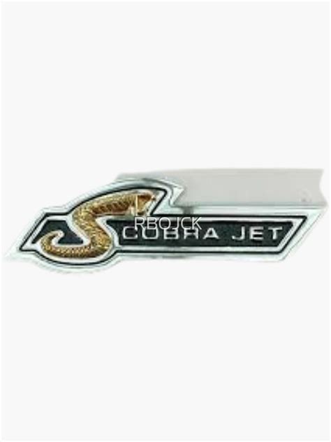 1968 Cobra Jet 428 Fender Emblem Sticker For Sale By Rbojck Redbubble