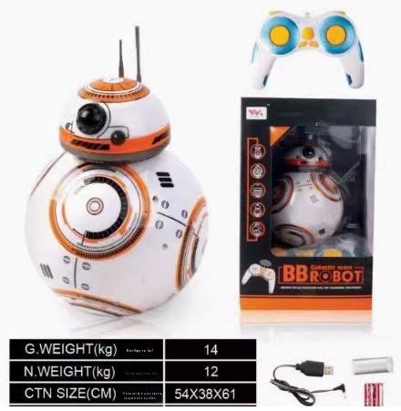 Робот с дистанционным управлением Star Wars BB8 Intelligent Robot ...