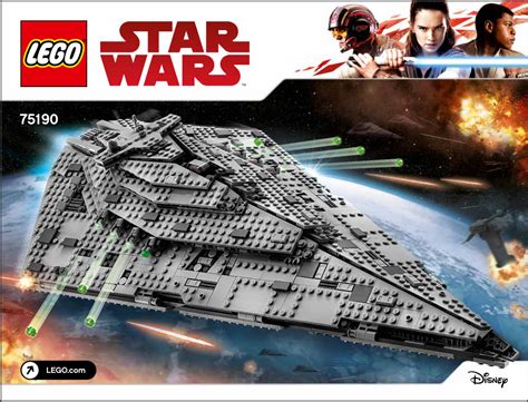 LEGO Star Wars BAUANLEITUNG 75190 First Order Star Destroyer