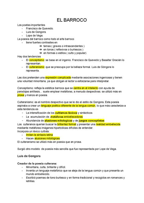 Principais Autores Do Barroco 5