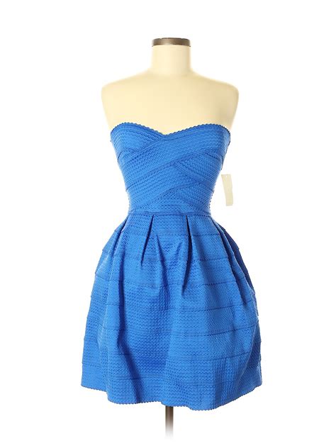 B. Smart Solid Blue Cocktail Dress Size 6 - 43% off | thredUP