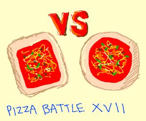 Pizza Wars Triangle Slices Vs Square Slices Drawception