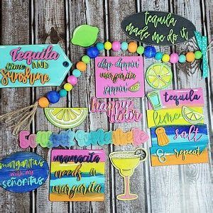 Margarita Themed Tray Svg Fiesta Party Svg Taco Party Decor Svg