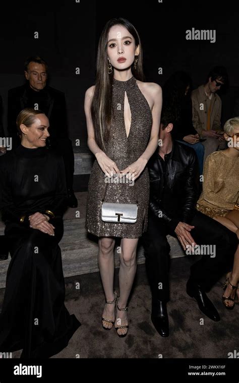 Milan Italien 22nd Feb 2024 Guli Nazha Attends Tom Ford Fallwinter