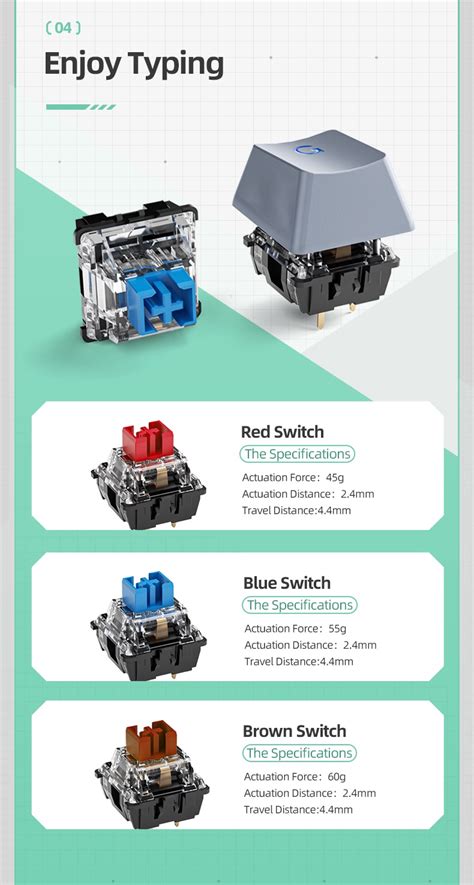 Machenike K Mechanical Keyboard Rgb Backlit Hot Swappable Wired Keyboard Layout Keys
