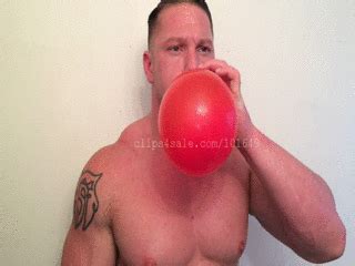 Brock Blowing Balloons Video 1 MP4 Hot Guys Blowing Up Balloons