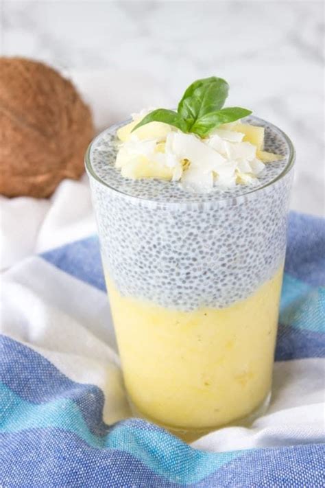 Pineapple Coconut Chia Pudding Natalie S Health In Coconut