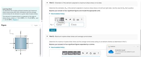 Solved Learning Goal To Determine The In Plane Principal Chegg