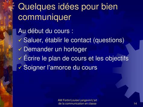 Ppt Lart De La Communication En Classe En Contr Le De La Situation