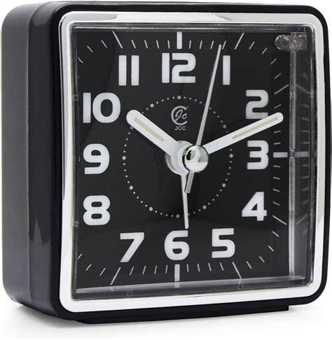 Amazon Jcc Mini Travel Analog Alarm Clock Non Ticking Battery