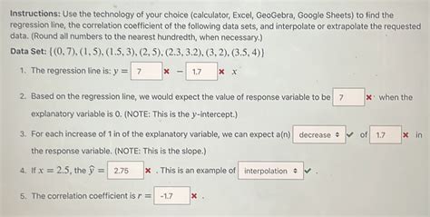 Solved Instructions Use The Technology Of Your Choice Calculator