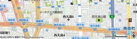 大阪府大阪市北区西天満6丁目6 3の地図 住所一覧検索｜地図マピオン