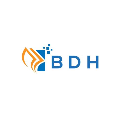 bdh credit repair accounting logo design  white background bdh