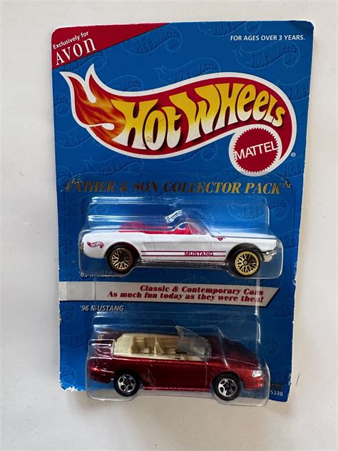 Avon Exclusive HOT WHEELS Father And Son Collectors Pack Mustangs RARE Doll