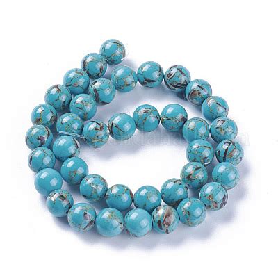 Wholesale Synthetic Turquoise And Sea Shell Assembled Beads Strands