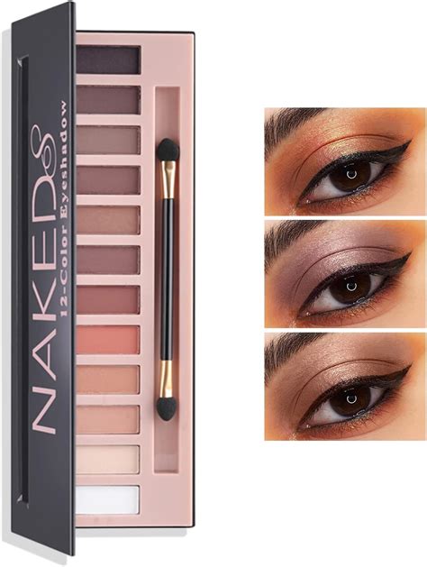 Amazon LZYLLS 12 Shades Nude Matte Eyeshadow Palette Shimmer Naked Eyeshadow Palette Eye