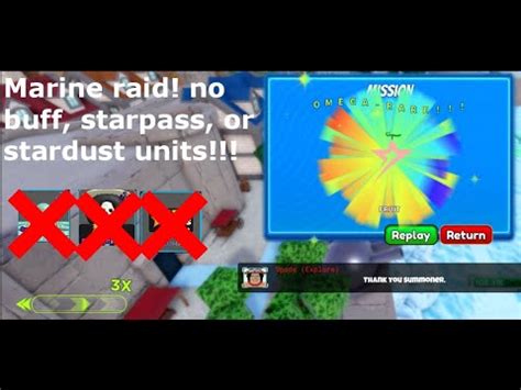 Roblox Astd Marine Raid No Buff Stardust Starpass Units Youtube